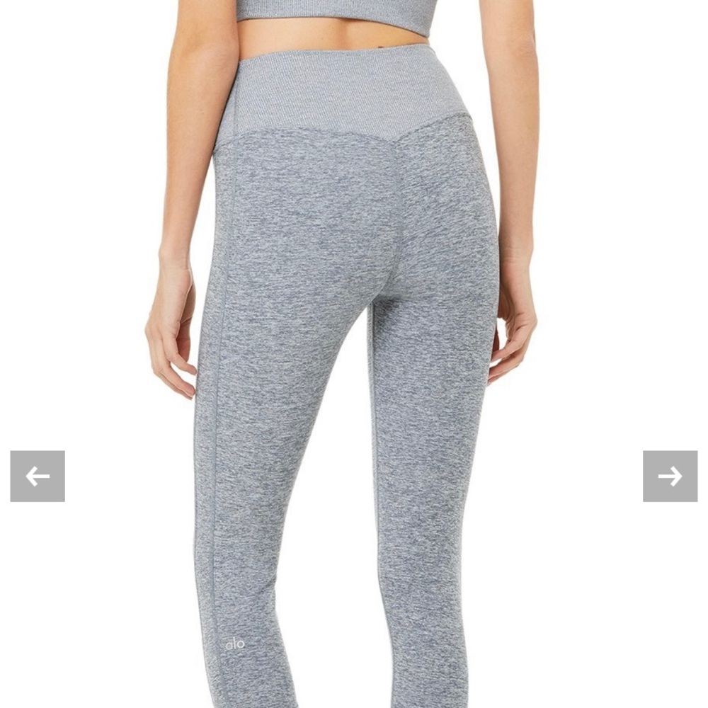 Alosoft 7/8 High-Waisted Lounge Leggings Blue